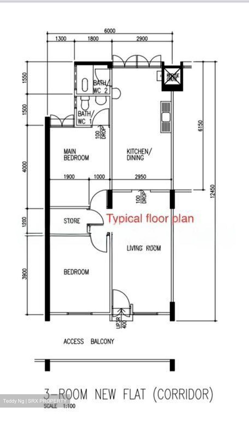 Blk 412 Bedok North Avenue 2 (Bedok), HDB 3 Rooms #509876951